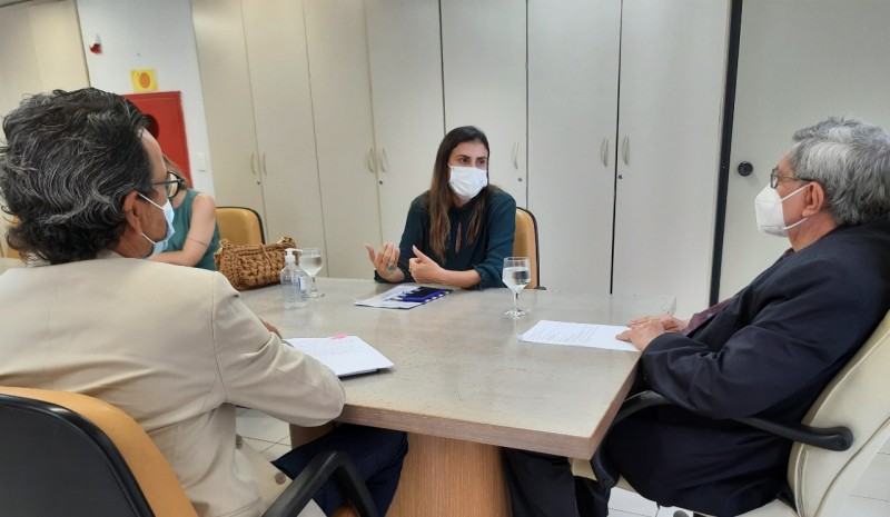 Em visita de cortesia, membros da STC e do TCE debatem ações de transparência e controle