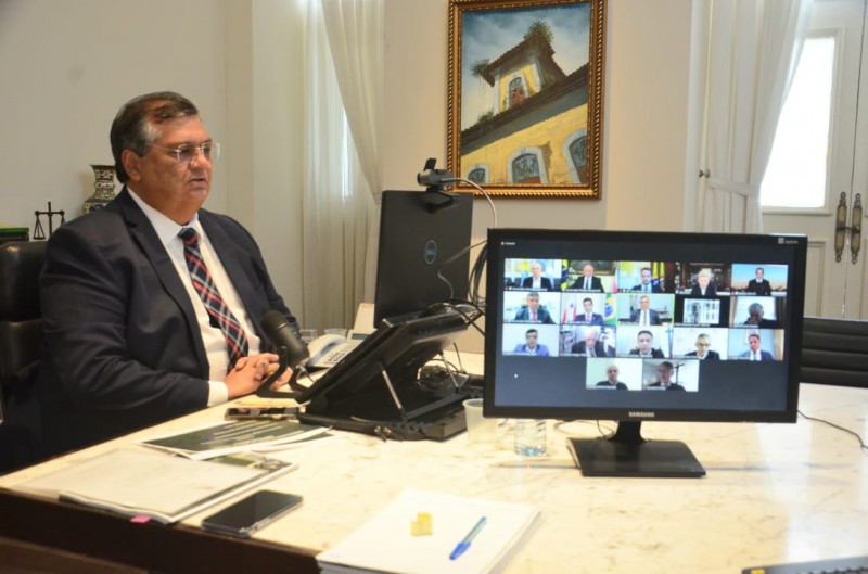 Flávio Dino participa de reunião sobre clima com representante dos EUA