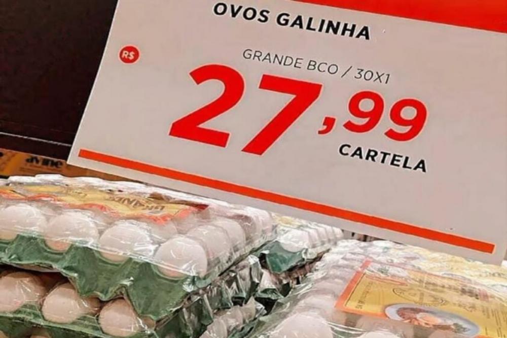 Preço do ovo já subiu cerca de 25% em relação a 2022 e a tendência é continuar subindo
