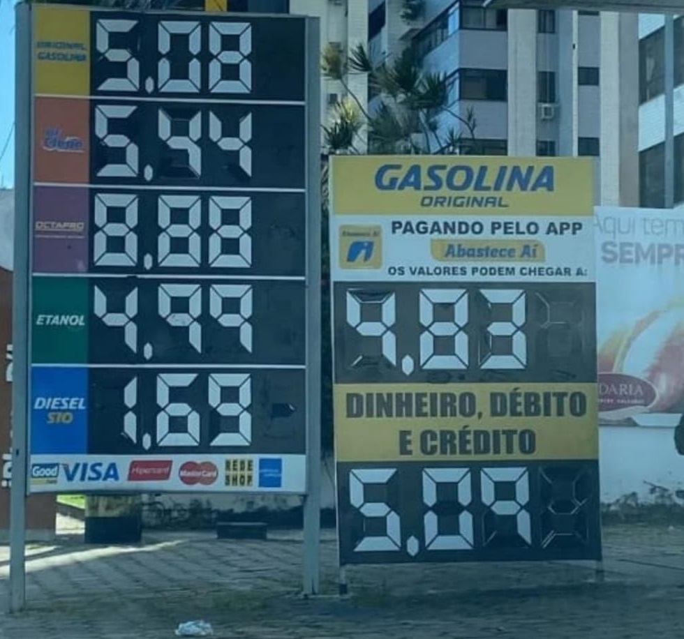 Com redução do ICMS, já é possível encontrar gasolina com o preço de R$ 4,83 em São Luís - MA