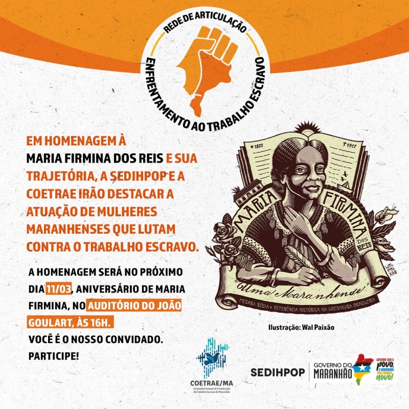 Sedihpop e Coetrae homenageiam mulheres que lutam no enfrentamento ao trabalho escravo no Maranhão