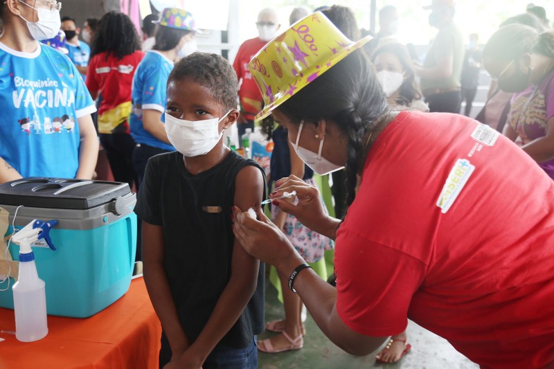 Maranhão alcança mais de 9,5 mil crianças no Dia D da Vacinação Pediátrica contra a Covid-19