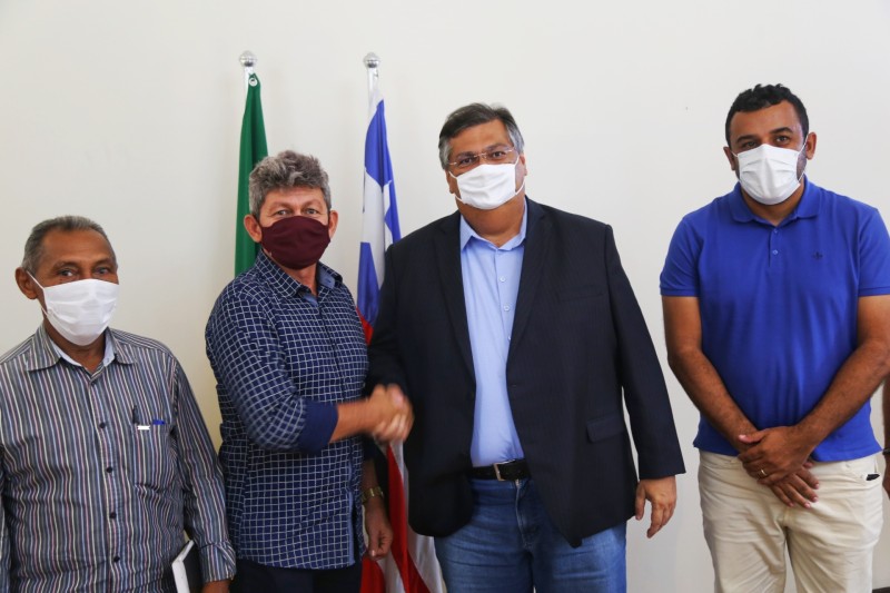 Reunião entre Flávio Dino e prefeito de Satubinha, Santos Franklin, alinha parcerias