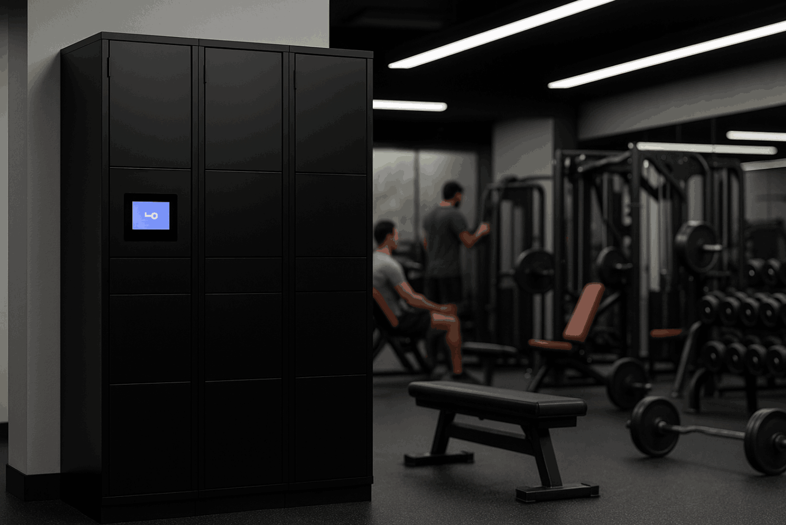 Lockers inteligentes otimizam rotina nas academias