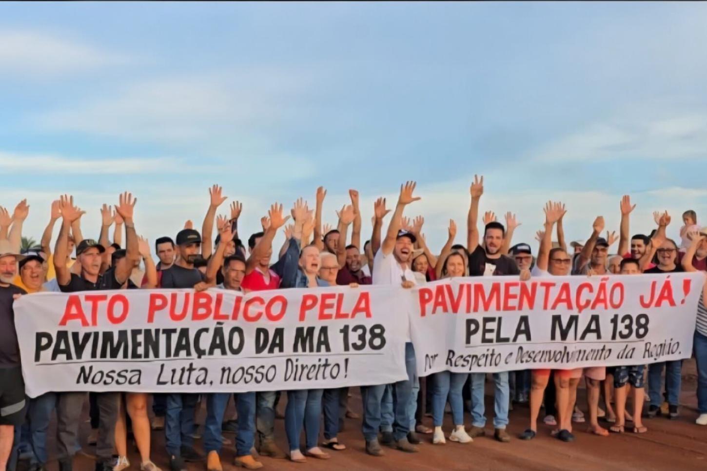 Após décadas de promessas, população se mobiliza e exige pavimentação da MA-138 no sul do Maranhão