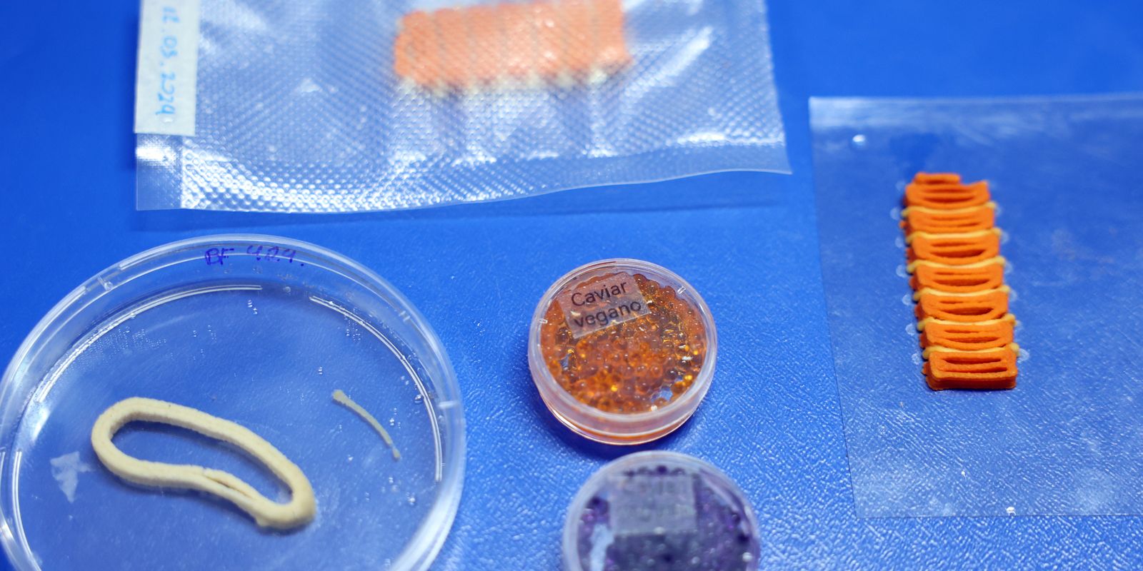 Embrapa desenvolve alimentos impressos em 3D de base vegetal, como salmão e caviar, em laboratório